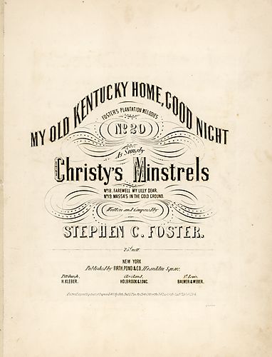 My old Kentucky home, good night