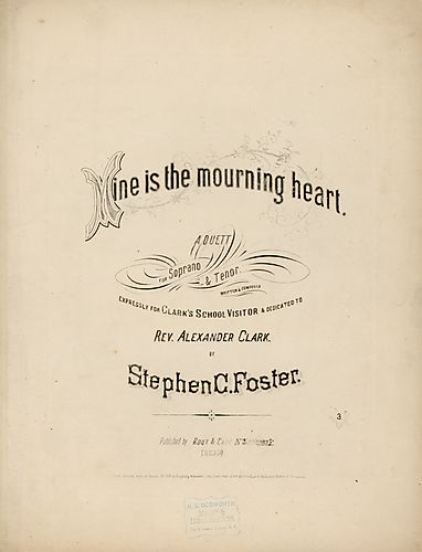 Mine is the mourning heart