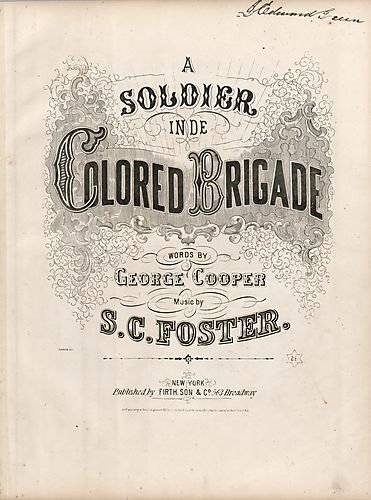 A soldier in the colored brigade