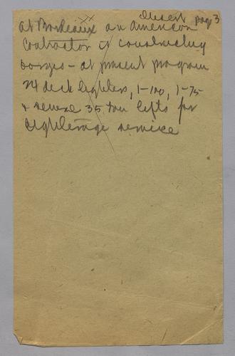 World War I notes - report notes and draft