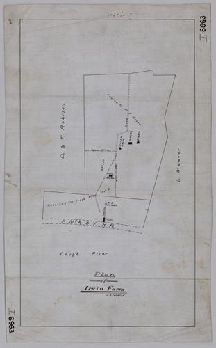Plan of the Irvin farm