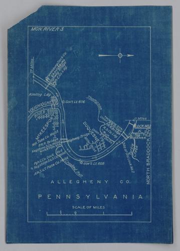 Plan showing section of Monongahela River