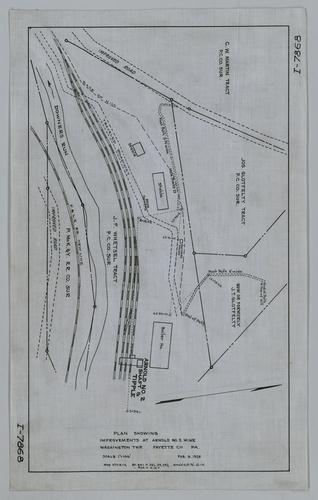 Plan showing improvements at Arnold No. 2 Mine