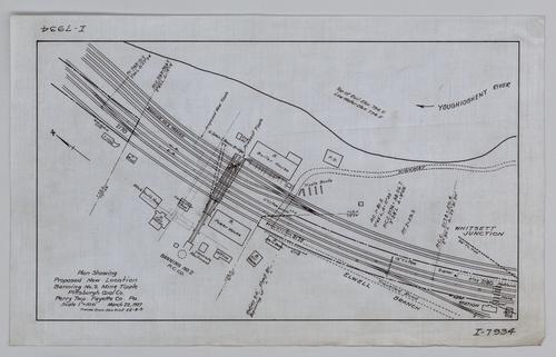 Plan showing proposed new location of Banning No. 2 Mine tipple