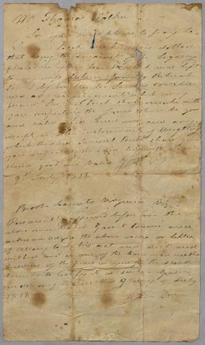 Beck family correspondence