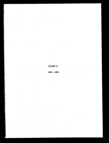 Record Books of New Additions, Volume 2, 1898-1899