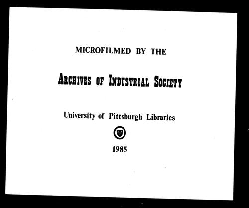 Record Books of Alterations and Repairs, Volume 1, 1897-1900