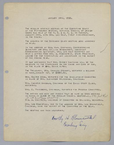 Executive Board Minutes