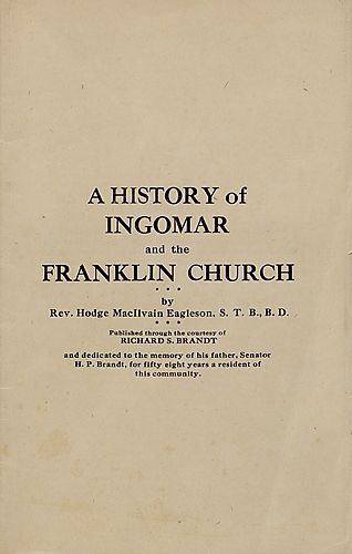 history of Ingomar and the Franklin Church