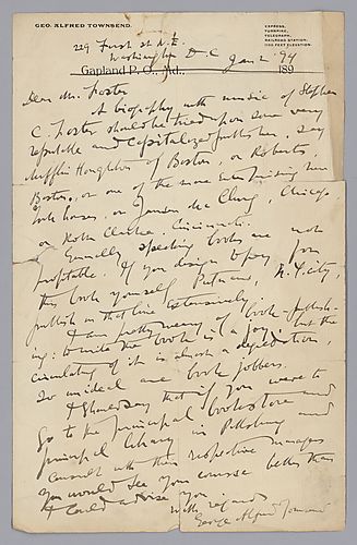 From G.A. Townsend to Morrison Foster