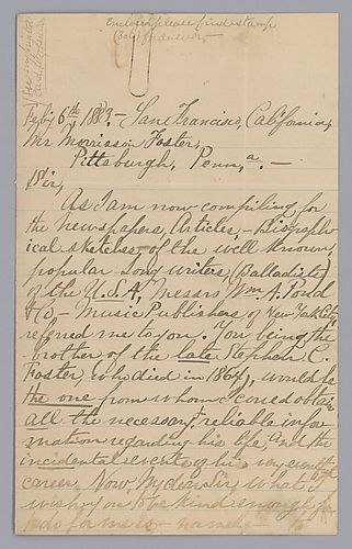 From Marcus M. Henry to Morrison Foster