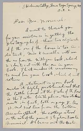 To Evelyn Foster Morneweck from Louis Edgar Johns