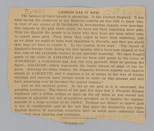 "London Has it Now," Pittsburg Press