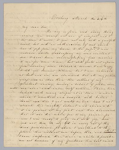 From Eliza C. Foster to William Foster, Jr.