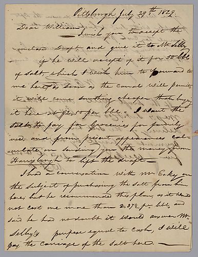 From William Foster to William Foster, Jr.