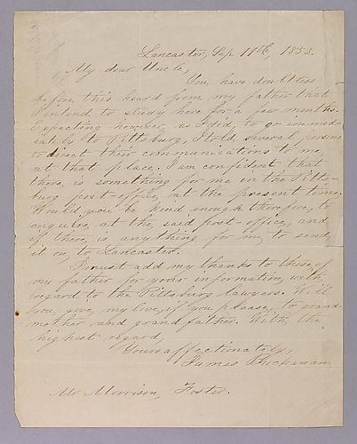 From James Buchanan to Morrison Foster