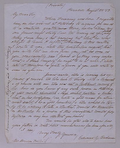 From Edward Buchanan to Morrison Foster