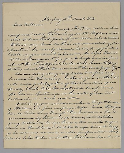 From William B. Foster from William Foster, Jr.