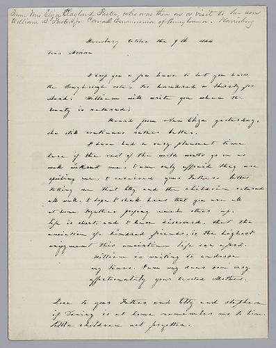 From Eliza C. Foster to Morrison Foster