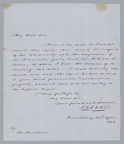Letter of Reference for William Foster from John Kane