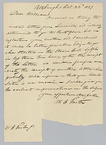 From William B. Foster to William Foster, Jr.