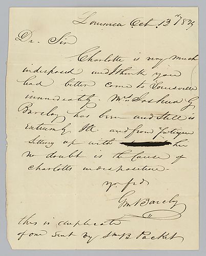 From G. Barclay to William B. Foster