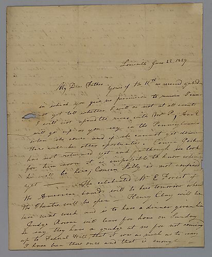From Charlotte Foster to William B. Foster
