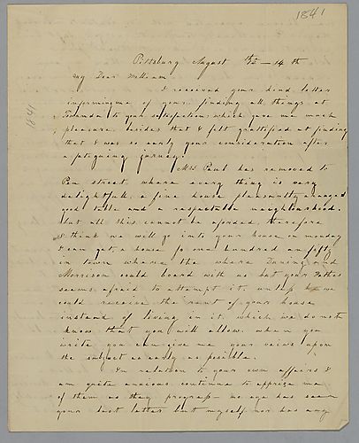 From Eliza C. Foster to William Foster, Jr.