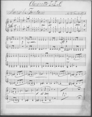 Opus 8 Marsch-Fantasie fur grosses Orchester: 1st and 2nd Clarinet