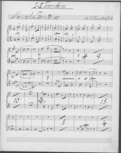 Opus 8 Marsch-Fantasie fur grosses Orchester: 1st and 2nd trombone