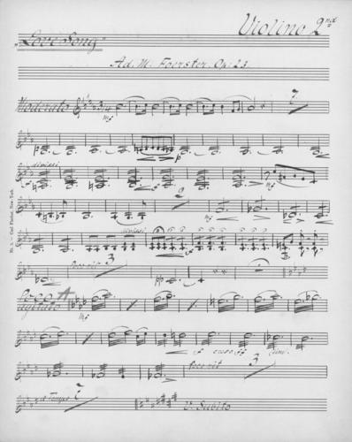 Opus 23 Love song 2nd violin