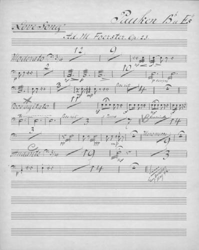 Opus 23 Love song timpani