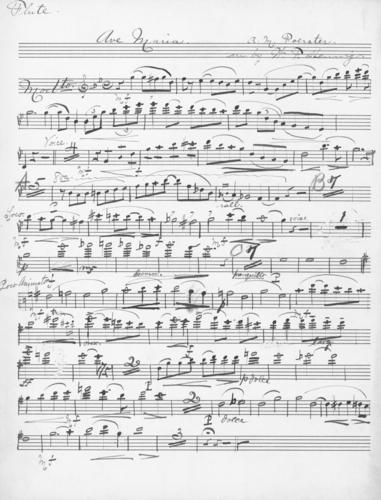 Ave Maria: flute