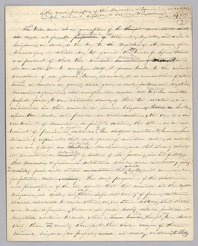 "Of the Masculine and Feminine Principles as Exhibited in the Mineral, Vegetable and Animal Kingdoms," by T. S. Sheldon