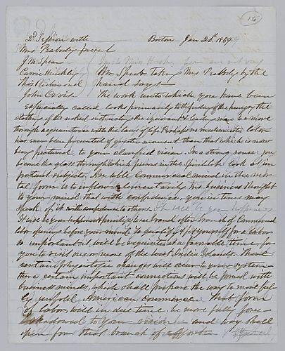 Address of Mrs. Peabody to J. M. Spear, second session