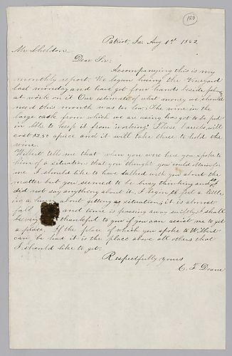 C. F. Doane to T. S. Sheldon