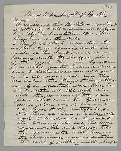 "Things to be Thought of by the Agent," by J. M. Spear