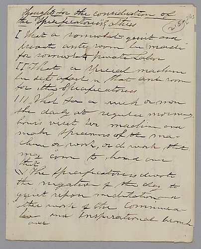 "Thoughts for the Specificatoress and others," by J. M. Spear