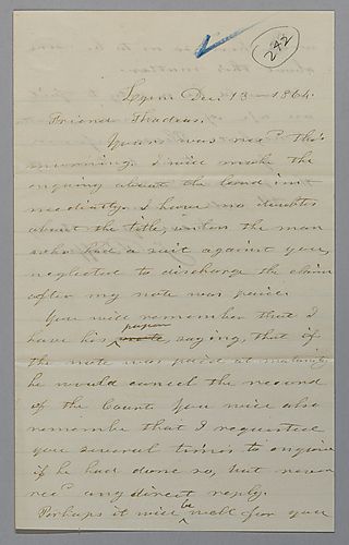 J. Buffum to Friend Thaddeus