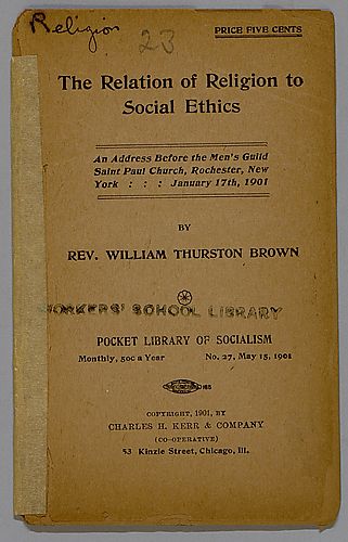 The Relation of Religion to Social Ethics