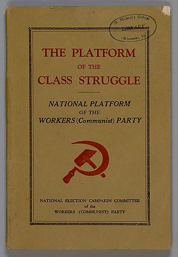 "The Platform of the Class Struggle", National Platform of the Workers (Communist) Party