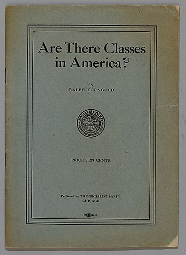Are There Classes in America?, by Ralph Korkngold