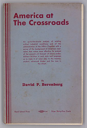 "America at the Crossroads", By David P. Berenberg
