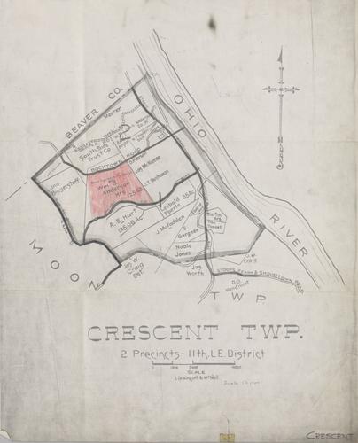 Crescent Township, 2 precincts, 11th L. E. District