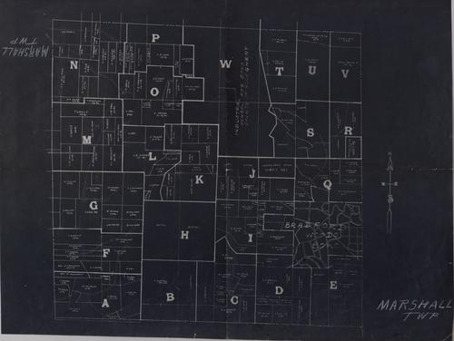 Marshall Township plat map