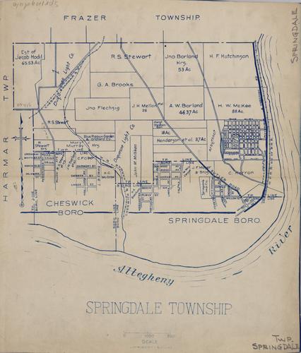 Springdale Township plat map