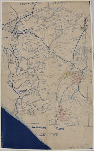 Plat map of Upper St. Clair Township
