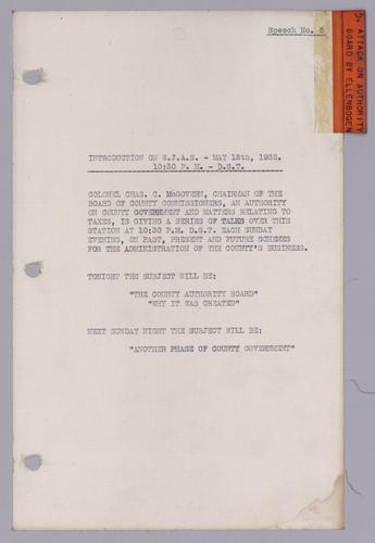 #5: Why the County Authority Board was Created
