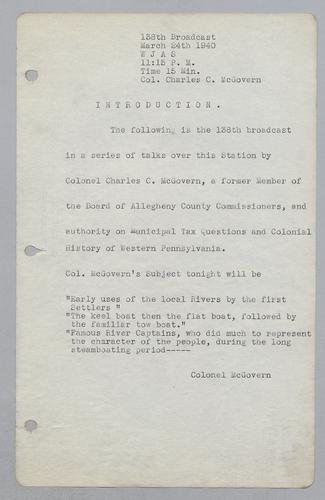 #138: The Uses of the Local Rivers by the 1st Settlers