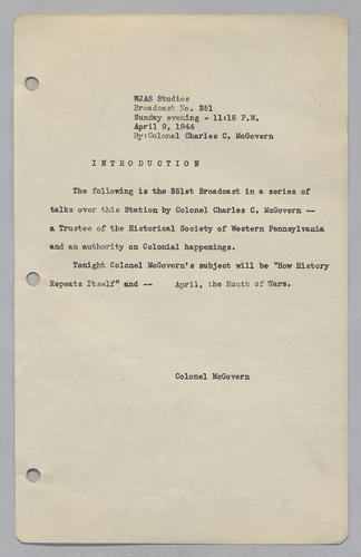 #351: April: The Month of Wars